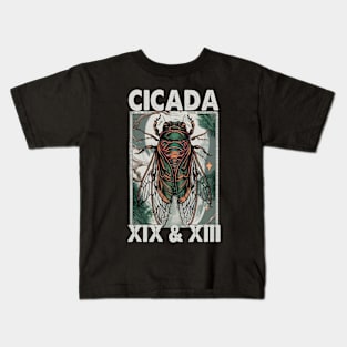 Cicada Invasion 2024 tarot card brood  XIX & XIII Kids T-Shirt